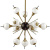 White Glass Globes Sputnik Chandelier in 70